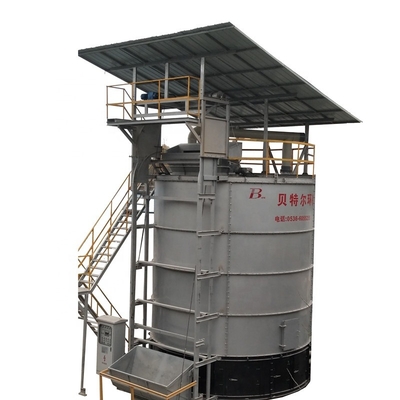 Cylinder compost machine fertilizer mix for fertilization